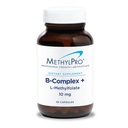 MethylPro B- Complex + L- methylfolát 10 mg - Methylovaný vitamin B Complex pro ženy a muže, Cellular Energy Support with folate, Niacin and Biotin, VIT B Supplement - 30 Veganových kapslí