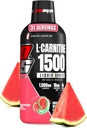 PROSUFPS L- karnitin tekutý 1500, stimulant- zdarma tekuté panáky pro muže a ženy - Clean Preworkout drink for Energy, Performance & Muscle Recovery - No Sugar, No Carbs - 31 Podání, Melounová Candy