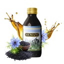 Hemani Black Seed Oil 60ml - Pure Premium Cold- Pressed Nigella Sativa Black Cumin Oil for Digestive Health, Imunitní System Support. Přírodní zdroj tymochinonu