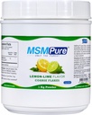KALA ZDRAVOTNÍ MSMPure Lemon Lime Ochucené Coss MSM Powder Flakes - US- Made MSM for Joint Health, Skin Repreature, and Hair & Nail Support - 2.2 lb, Organic Sulfur