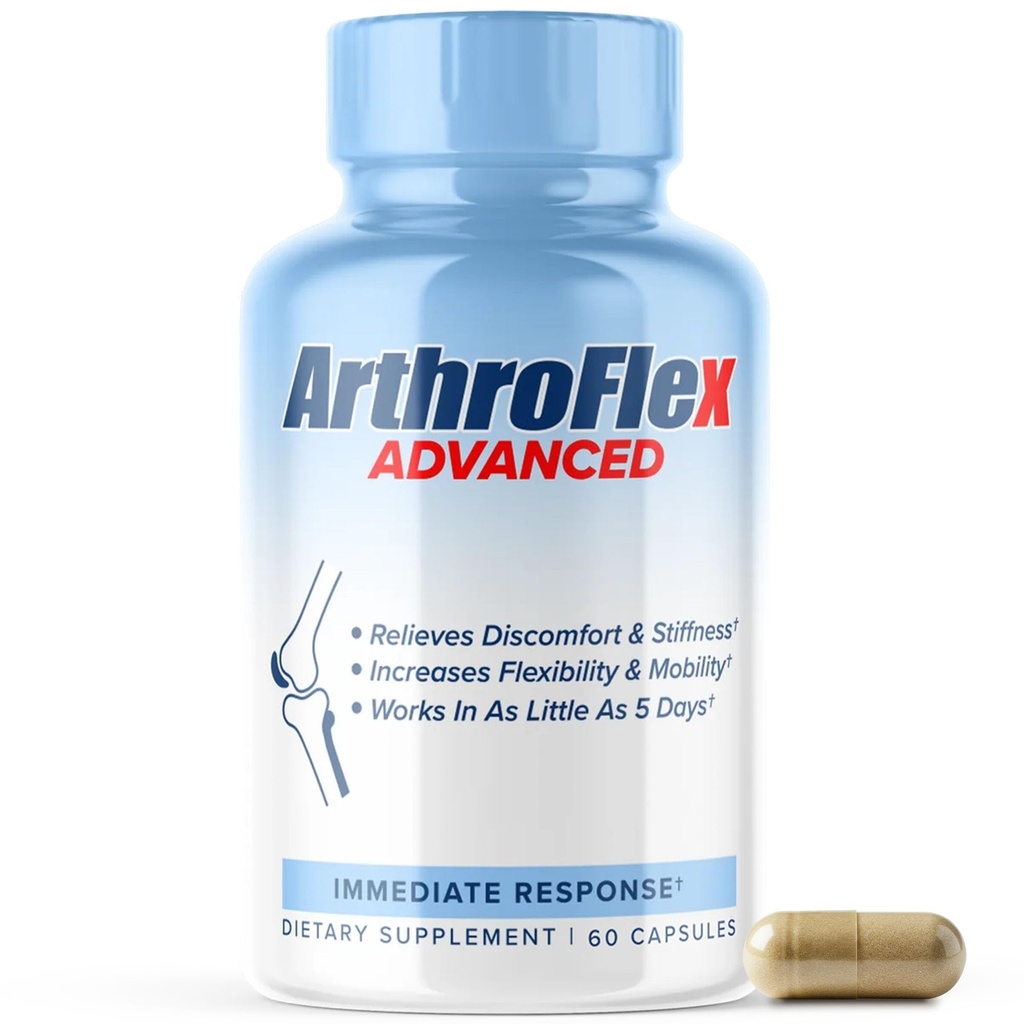 MAXLIFE NATURALES ArthroFlex Advanced Joint Health Supplementary - 60 Kapsle - Vitální Společné doplňky pro ženy a muže, Typ II Kolagen Cartilage Dodatek, Vyrobeno v USA Zdravotní péče Doplňky
