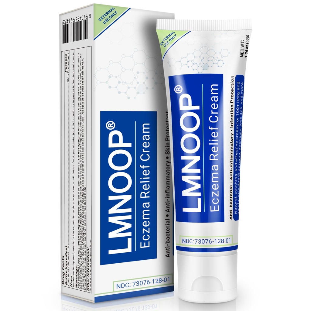 Eczema krém, maximální síla ošetření Mast pro vyrážku, Psoriáza, Dermatitida, Kopřivka, Jock Itch, Fungal Infekce, Anti- Itch, Relief pro citlivá, podrážděná kůže 1.76oz