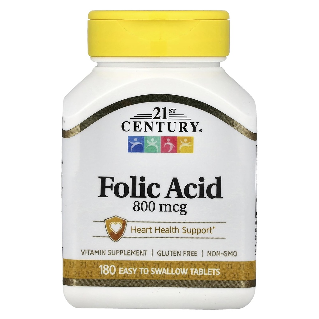 21. Století 800 mcg Acid Tablety, Tříděný, 180 Počet