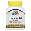 21. Století 800 mcg Acid Tablety, Tříděný, 180 Počet