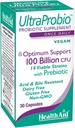 HealthAid UltraProbio, 100 Billion 30ct 1x denně Kapsle, Optimum Support, 100 Billion s prebiotickým, acid & Bile Resistant, Non- GMO