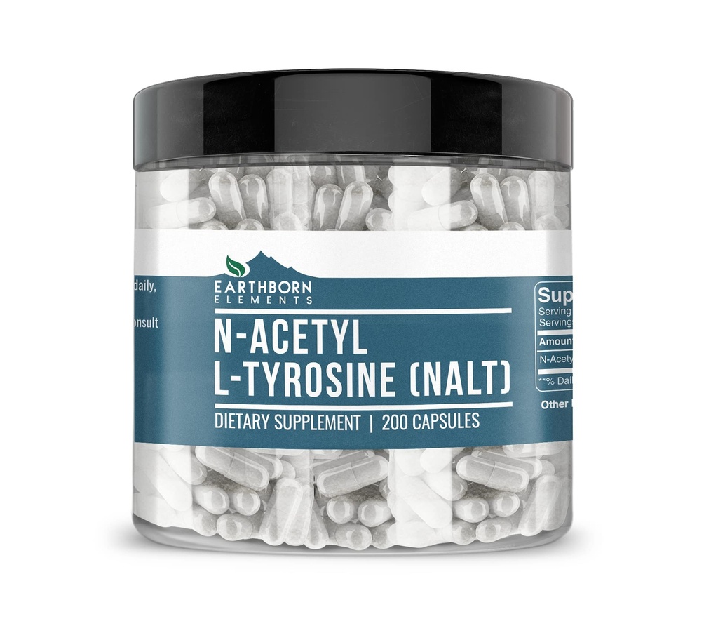 Elements N- Acetyl L- tyrosin (NAT) 200 Kapsle, čisté a neředěné, bez přísad
