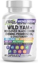 Clean Nutra Wild Yam Root Kapsle s Red Clover Black Cohosh Večerní Primrose Oil Chasteberry Dong Quai DIM Ashwagandha Grape Seed Extract Milk Thistle Lemon Balm a více Hormon Balance pro ženy