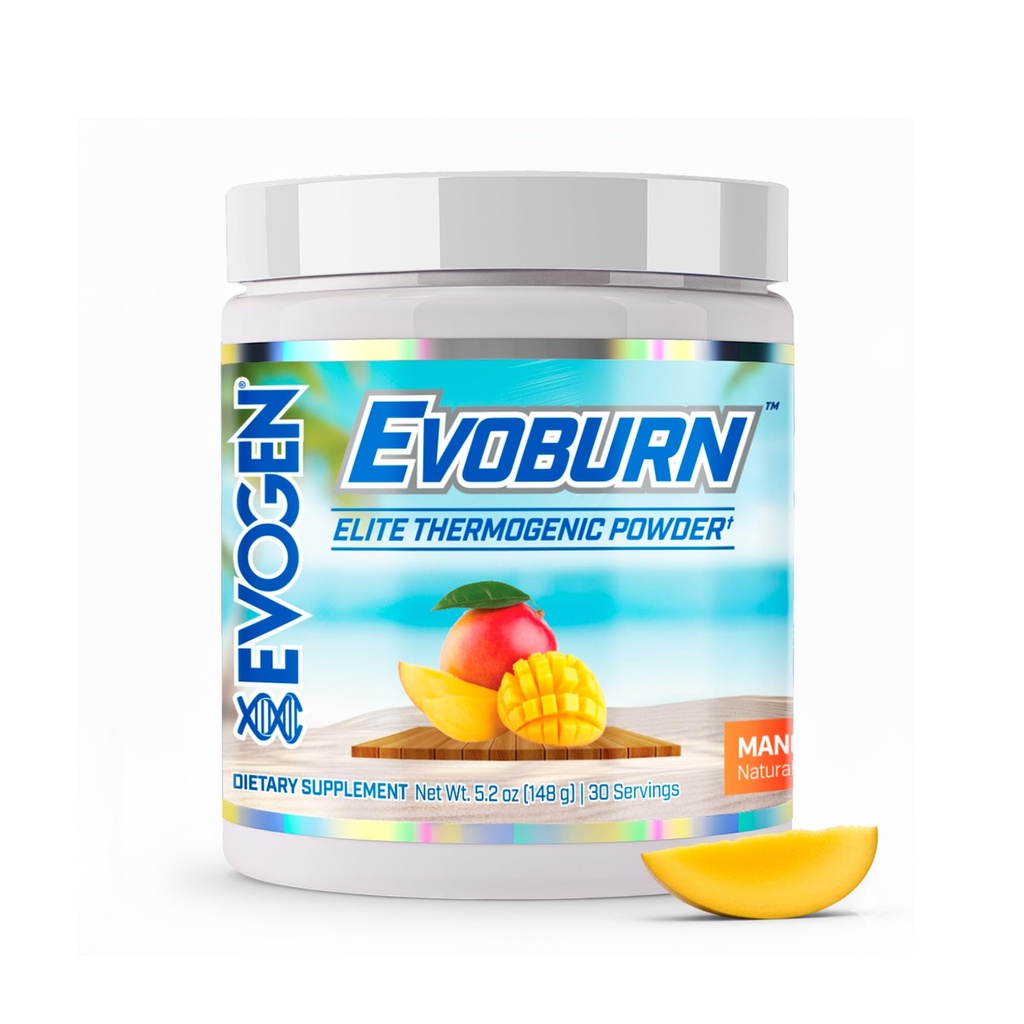 Evogen Evoburn - termogenní spalovač tuků pro muže a ženy 124; Energie, Focus, & Appetite Control 124; Advanced Metabolismus Booster Fat Burner Formule s MitoBurn & Caffeine 124; Manga 124; 30 Serings