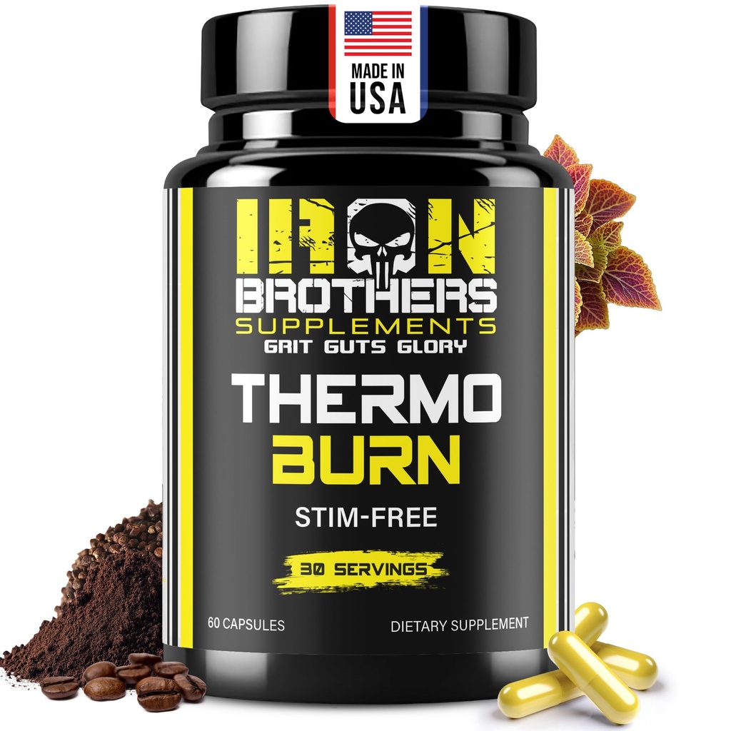 Železné Brothers doplňky stimulant zdarma spalovače tuků pro ženy a muže - hubnutí - Non Stim termogenní spalovač tuků - Dietní doplněk - Metabolismus Booster s Cayenne Pepper - 30 Den Dodávka