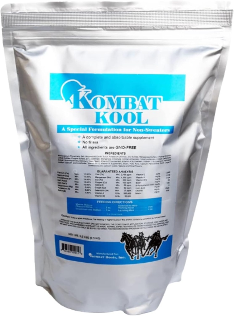 Kombat Kool Zdravotní dodatek, Rovný prášek 5lb Bag, Speciální Formulace pro non-Svetry