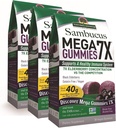 Příroda odpověď Sambucus Mega Gummies CLAS124; 7X Další koncentrace bezinky CLAS124; Alkoholické-Free, gluten- Free, Gelatin- Free, Vegan, Non- GMO & No Preservatives CLAS124; 30ct Gummies (balení po 3)