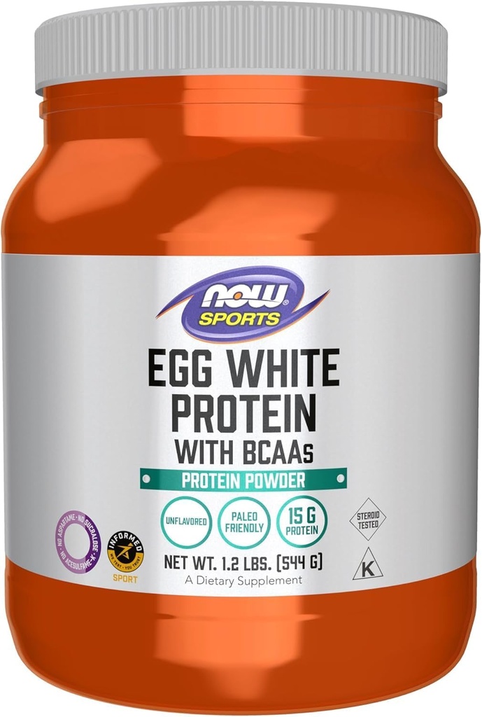 Nyní POTRAVINY Vejce Bílý proteinový prášek, 544 GR