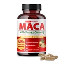 Vital Herbal Maca Root Complex with Ashwagandha, Tongkat Ali, Tribulus, Horny Goat Weed & Panax Ginseng - Bylinná podpora pro energii a výkon - 90denní dodávka