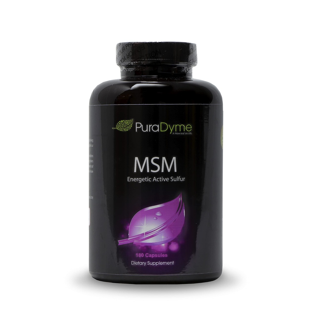 PuraDyme MSM s Cofactor All Food Blend - 180 Vegan Kapsle