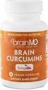BRAINMD Brain Curcuminy - 30 Vegan Kapsle - s Longvida Curcumin - Gluten zdarma - 30 Služeb