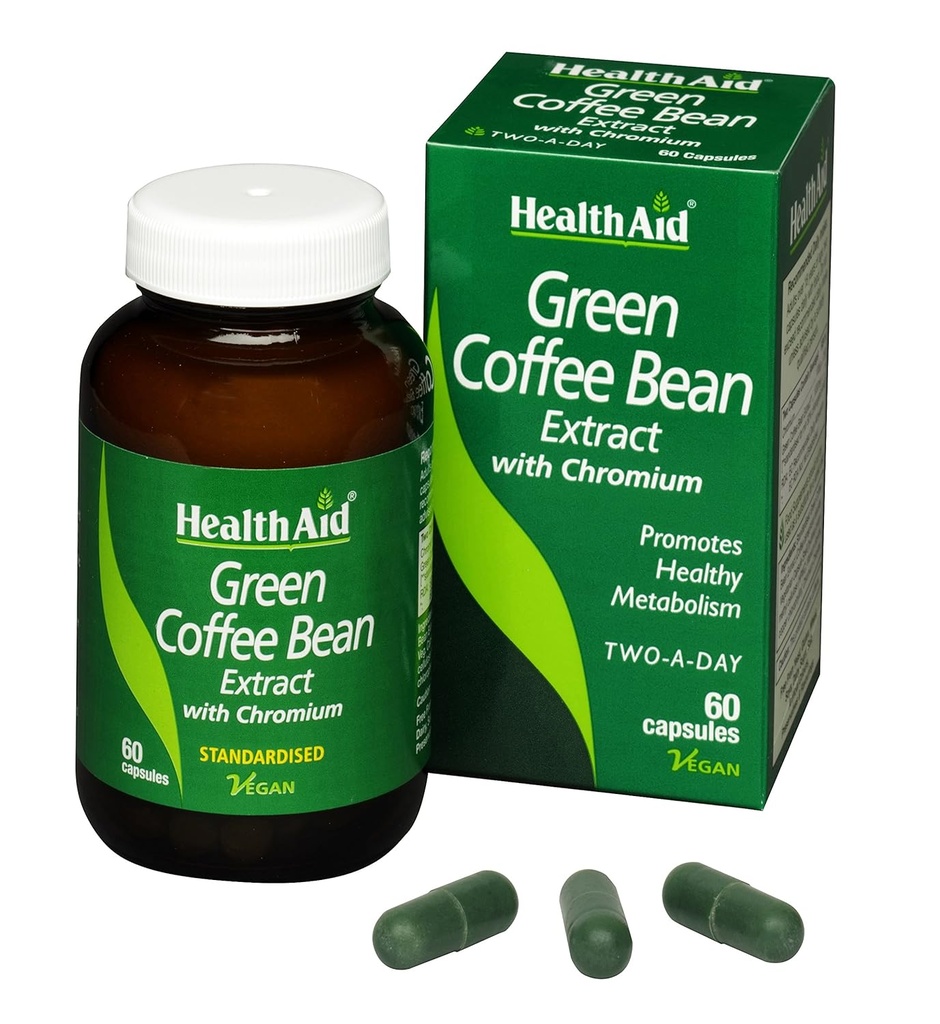 HealthAid Green Coffee Bean Extract 60 Vegan Kapsle
