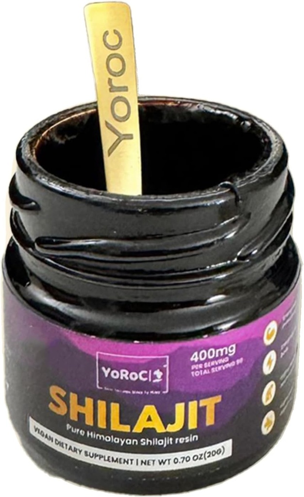 Shilajit, Pure Himalayan Shilajit Resin, Dietní dodatek, Net Wt 20gm (0.70oz)