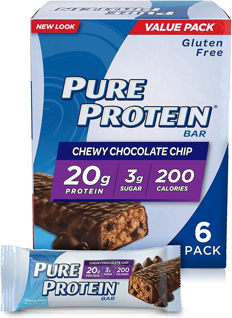 Čistý protein ® Chewy Chocolate Chip, 50 g, 6 počet Multipack