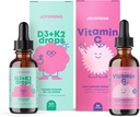 JoySpring Vitamin C + Elderberry Kapky + Zinkové doplňky pro děti Imunitní podpora a Vitamin D Kapky pro imunitní podporu a zdraví srdce