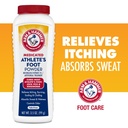 Arm & Hammer Athlet 's Foot Powder - Antimykotická léčba nohou s pečící sodou - Zmírňuje svědění, pálení a zápach - Klinicky osvědčený vzorec - 3.5 oz 4 Pack (4)