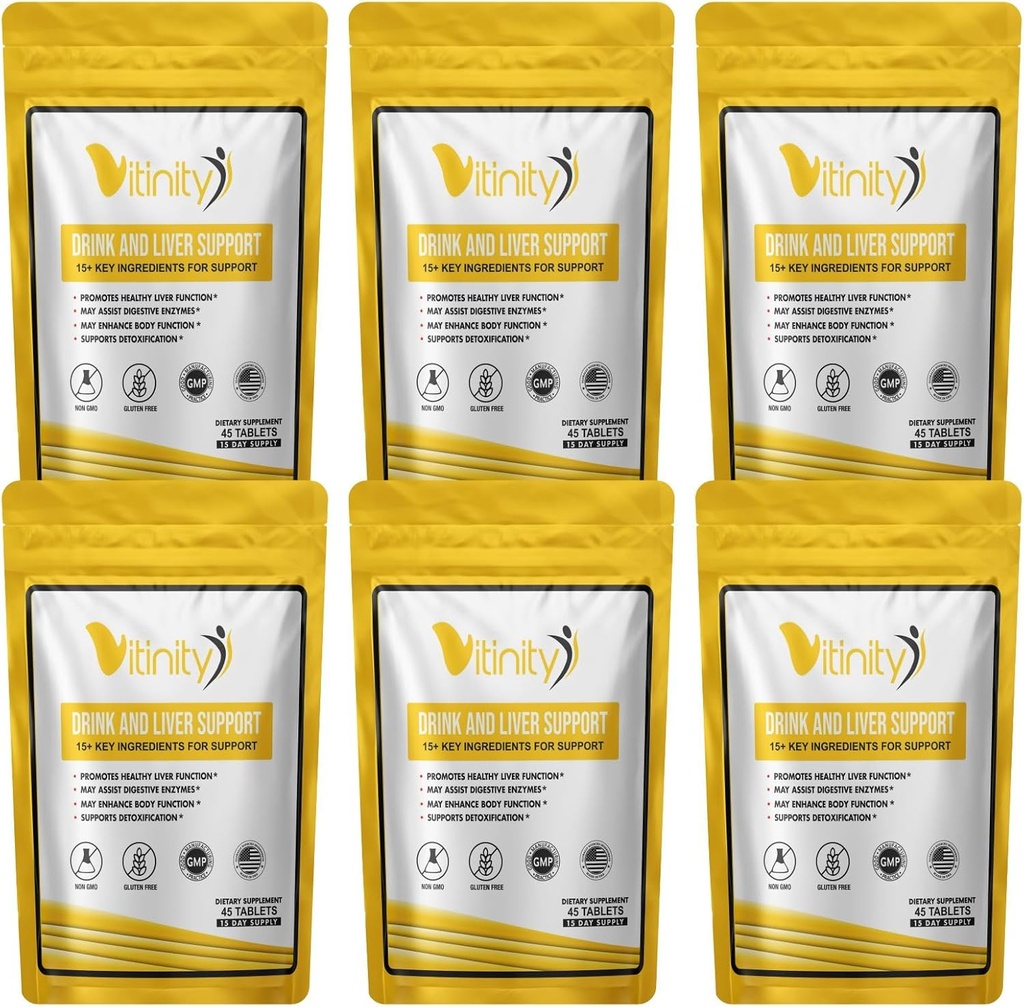 Anti Drink Játra Supment Supplement- 15 + Klíčové složky pro pečení, Zdraví jater, Kudzu, Mléko Thistle, Svatý Basil, DHM, Všechny přírodní čištění, Graduální redukce, Nutriční doplňovače tablety (90 dní)