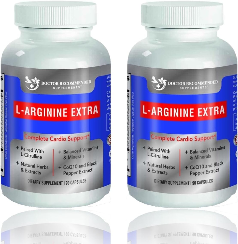 DOKUMENTOR DOPORUČUJE DOPORUČENÉ DOPLŇKY Premium L- Arginin 1000 MG Vzorec oxidu dusnatého podporuje Cardio Health, Výroba oxidu dusnatého, Stamina & Více - 2 balení