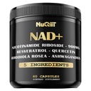 NAD + Doplněk s Nicotinamid Riboside, Resveratrol, Quercetin, Turmeric, Rhodiola Rosea - 60 Počet