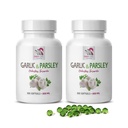 česnekové doplňky - GARLION AND PARSLEY ODORLESS FORMULA - zdravotní vitamíny pro ženy, česnek alicin, alicin, česnekové doplňky, česneková petržel, petrželová kapsle, bez zápachu česnek - 2B 200 Caps