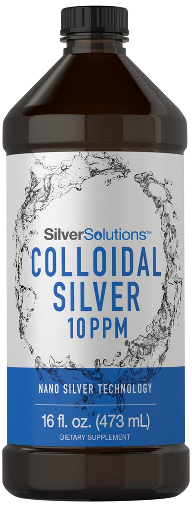 Carlyle koloidní stříbrné kapalné 124; 10 PPM 124; 16 fl. Oz (473 ml) CLANE124; s Nano Silver Technology Solutions CLANE124; Vegetarian, Non- GMO, gluten zdarma dodatek