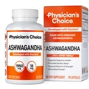 Lékařský dodatek CHOICE Ashwagandha - 1950mg biologicky dostupné organické Ashwagandha kořenový prášek - Black Pepper Extract, Podpora stresu, Mood Supplement, 90 Veggie Ashwagandha Kapsle