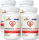 Ubiquinol CoQ10-600mg-Softgel, Aktivní forma Coq10 Ubiquinol dodatek s vitaminem E & Omega 3, 6, 9, Vysoká absorpce -Coenzyme-Q10, Výkonný antioxidant pro výrobu energie, 240 Počet
