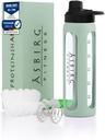 2.0 Fitness 124; Protein Shaker vyrobený ze skla 124; Protein Shaker 124; Pití láhev 124; s Spiral Ball 124; 24 oz (Pastel Green)