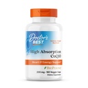 Lékařská nejlepší vysoká absorpce CoQ10, Heart & Energy Support, USP ověřené, přirozeně fermentované CoQ10, Non- GMO gluten zdarma, Soy zdarma, Vegan 180 Veggie Caps