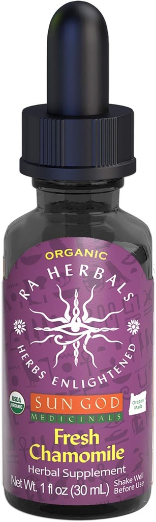 RA Herbals - Certified Organic Soothing Fresh Hemomile Tincture CLAS124; Fresh Blend for Relaxation CLAS124; 1 oz