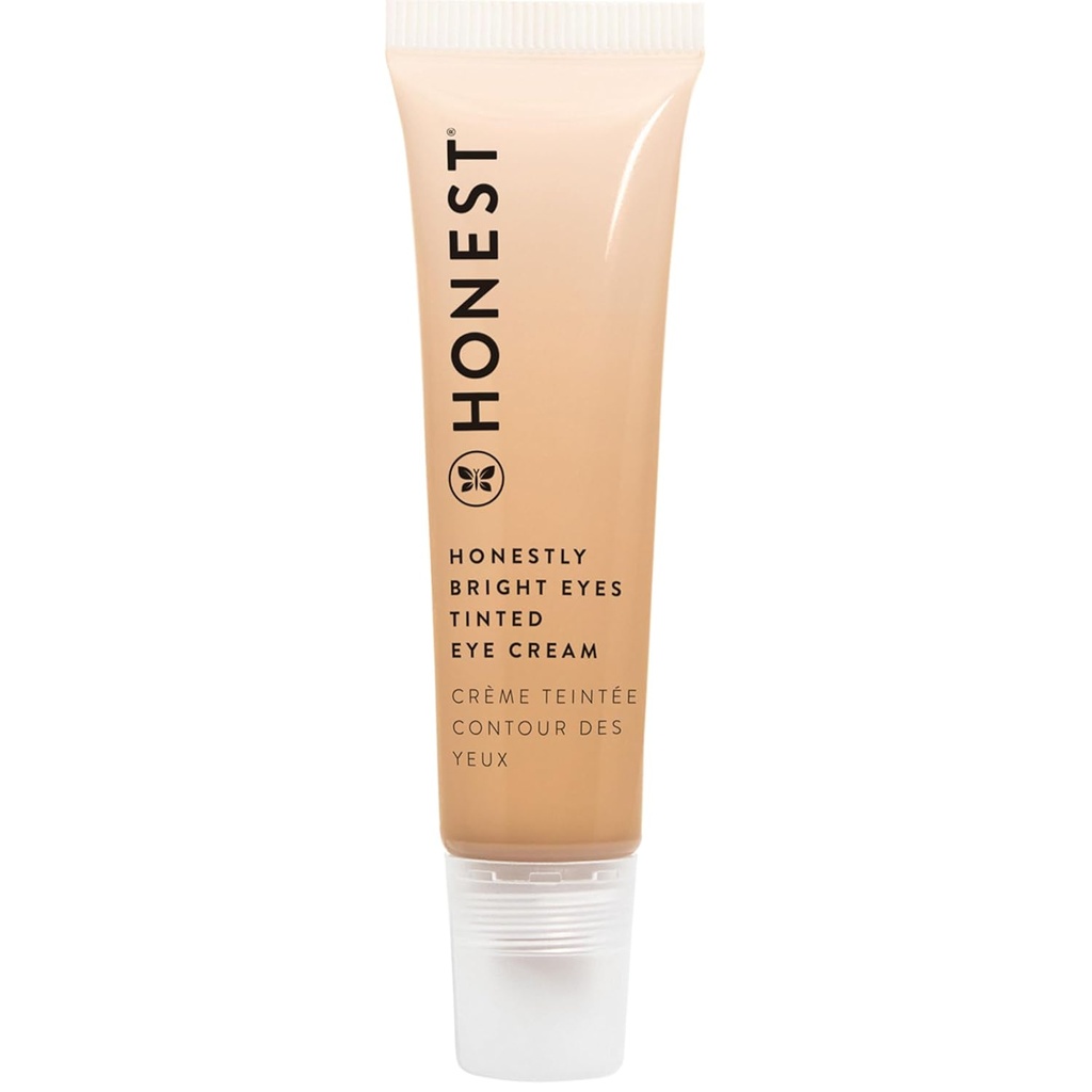 Poctivá kráska upřímně jasné oči Tinted Eye Cream 124; Rozjasňuje + Obtíže tmavé kruhy 124; Hyaluronic Acid + Squalane OF 124; EWG Ověřené, Vegan + Krutost Free OF 124; Sandstone, 0,5 fl oz