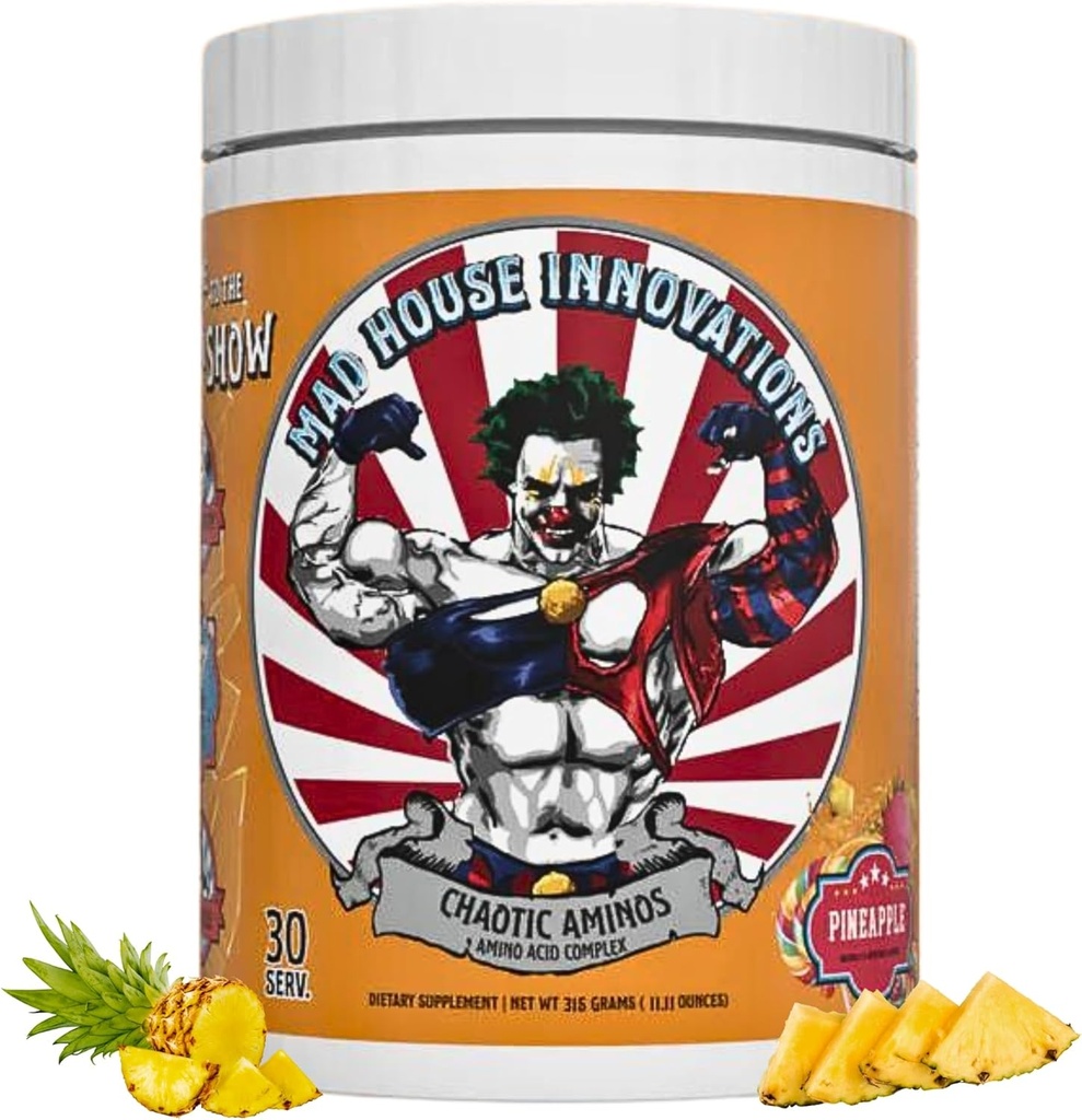 Ananas Kompletní esenciální aminokyseliny Komplexní dietní dodatek pro duševně choré čerpadla 10.50G aminokyseliny, 11.11 Oz podporuje svalovou obnovu a výrobu energie 30 Služeb