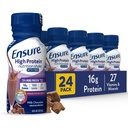 Zajistit High Protein Bottled Milk Chocolate Nutrition Shake with Fiber, Ready to Drink, 16g Protein a 27 Vitamíny a minerály, 8 fl oz, 24 Pack