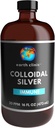 Zemní klinika ® Koloidní stříbro 20 PPM, 16oz (473ml), Velká skleněná láhev Amber - Imunitní podpora