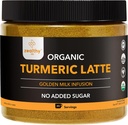 Organic Turmeric Latte Powder - USDA Certified, No Added Sugar Turmeric Supplement with Ceylon Cinnamon, Zeadly Life, 45 Servings