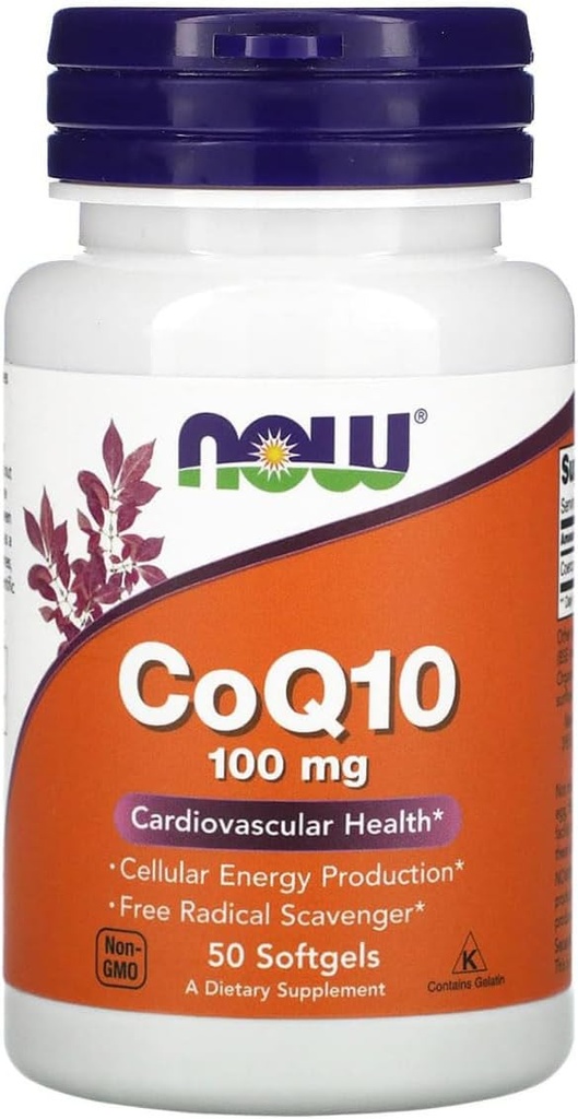Nyní Potraviny - CoQ10 Kardiovaskulární zdraví 100 mg. - 50 Softgels