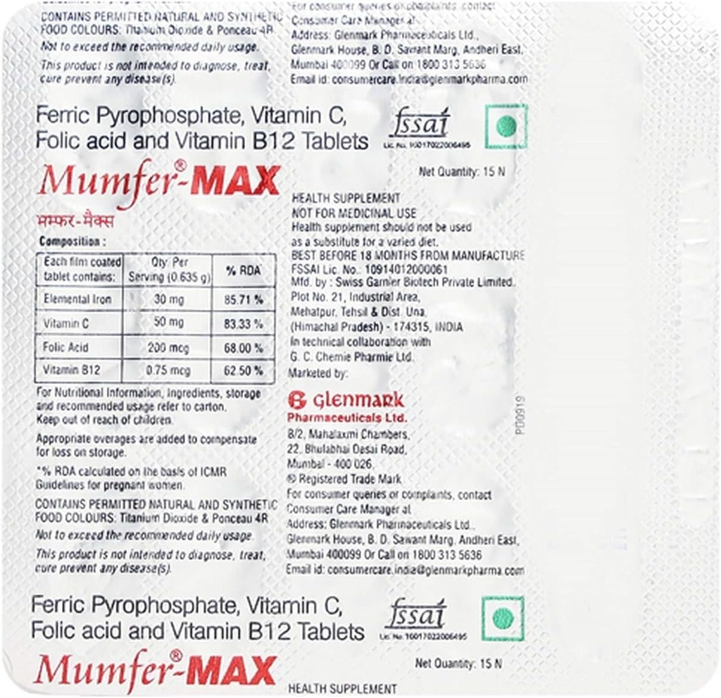 Pás 15 tablet