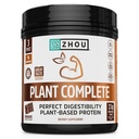 Zhou Plant Kompletní Vegan Protein Powder - Plant Based Protein Powder for Women & Men, Non Dairy Rice & Pea Blend for Smoothies & Shakes, 21g Protein Per Serving - Chocolate, 17.7oz (16 Servings)