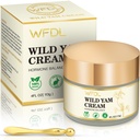 Organic Wild Yam Cream s červeným jetelem, hydratační krém pro ženy, zahrnuje aplikátor (4 Ounce)