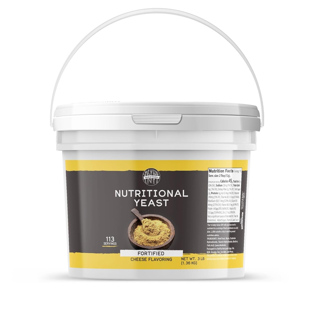 Birch & Meadow 1 Gallon Nutritional Yeast Flakes, Popcorn, Yummy Nooch