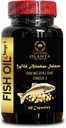 Aljašský losos Oil - Omega 3 Tučné kyselé doplňky, Podpora paměti a Focus doplňky - 1 láhev 60 Softgels
