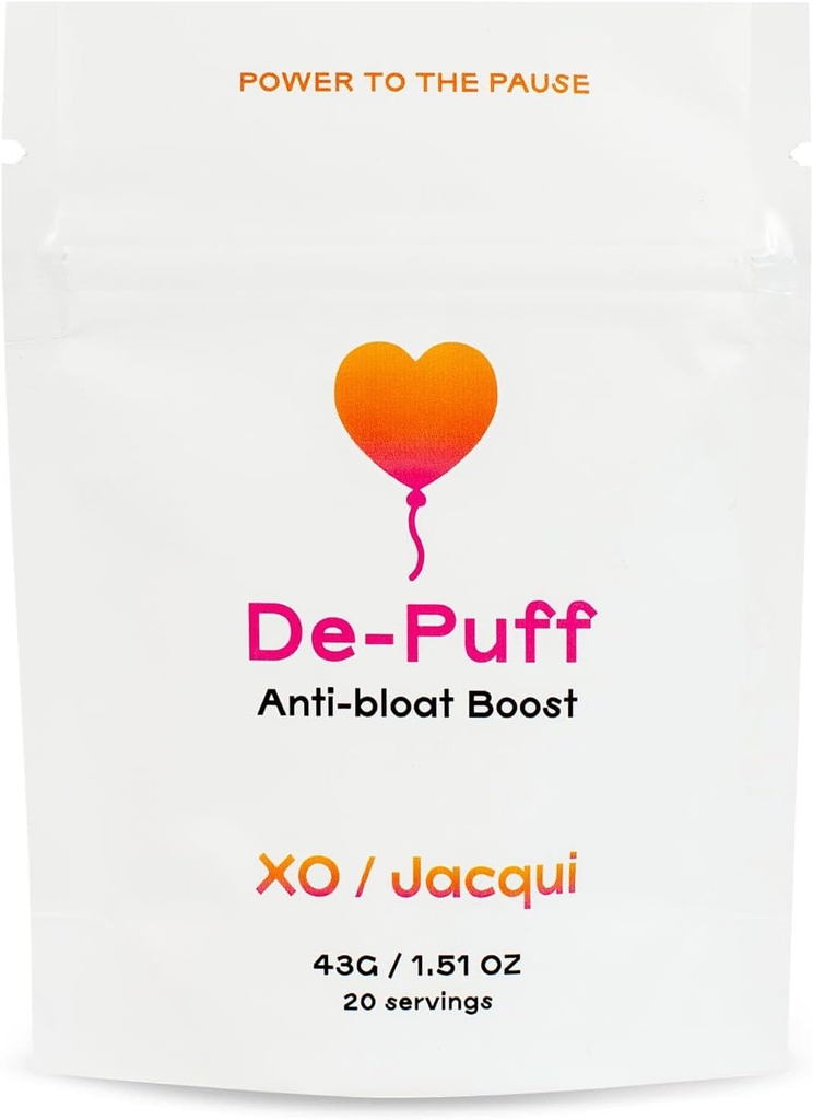 De-Puff Menopauza Podpora pro Bloating & Digestion - Add- on Booster for Protein Powder - Organic Vegan Menopause Relief for Menopause Symptomy - s jablečným octem, Kelp Powder & Okurkový prášek