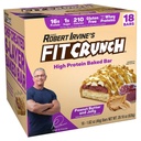 FITCRUNCH Snack Size Protein bary, 6-vrstvý pečený bar, 1g cukru, gluten zdarma & měkký dort jádro (18 barů, arašídové máslo a želé)