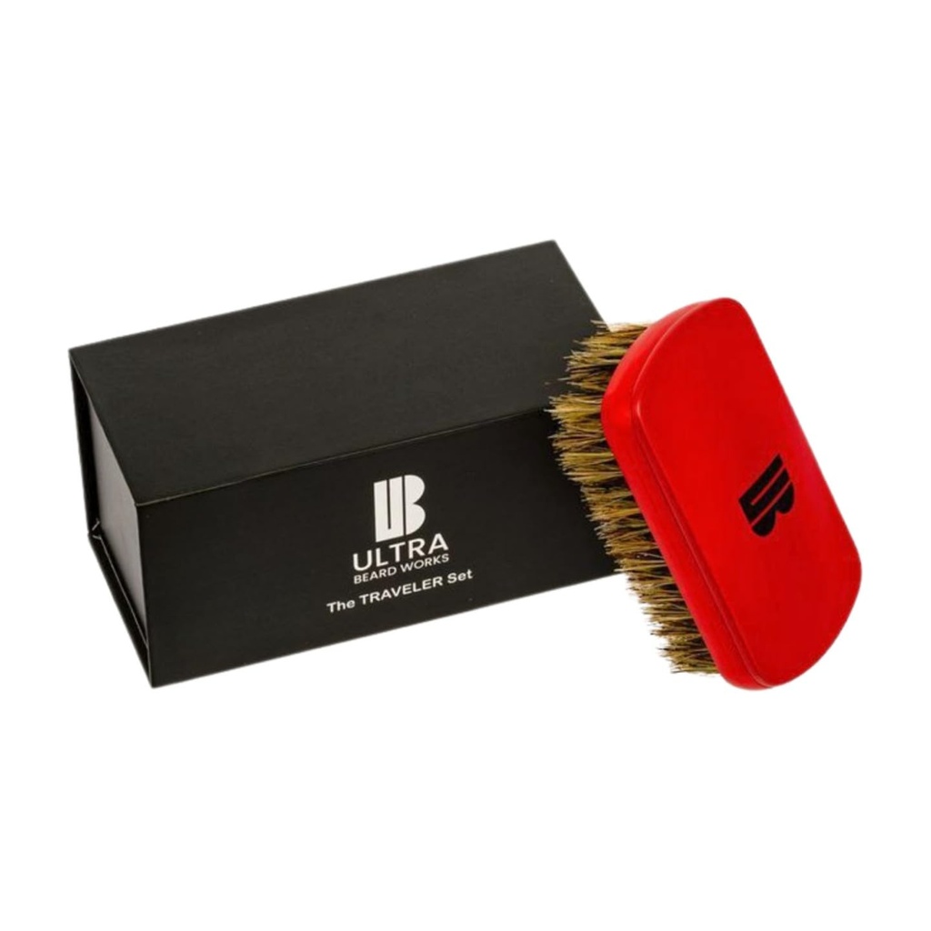 Magnetizovaný kartáč s vysokým koncem - "Traveler" Set obsahuje odnímatelné zrcadlo a štětec kančí štětce. "ULTIMATE BRUSH" je k dispozici ve třech sadách a více barvách.