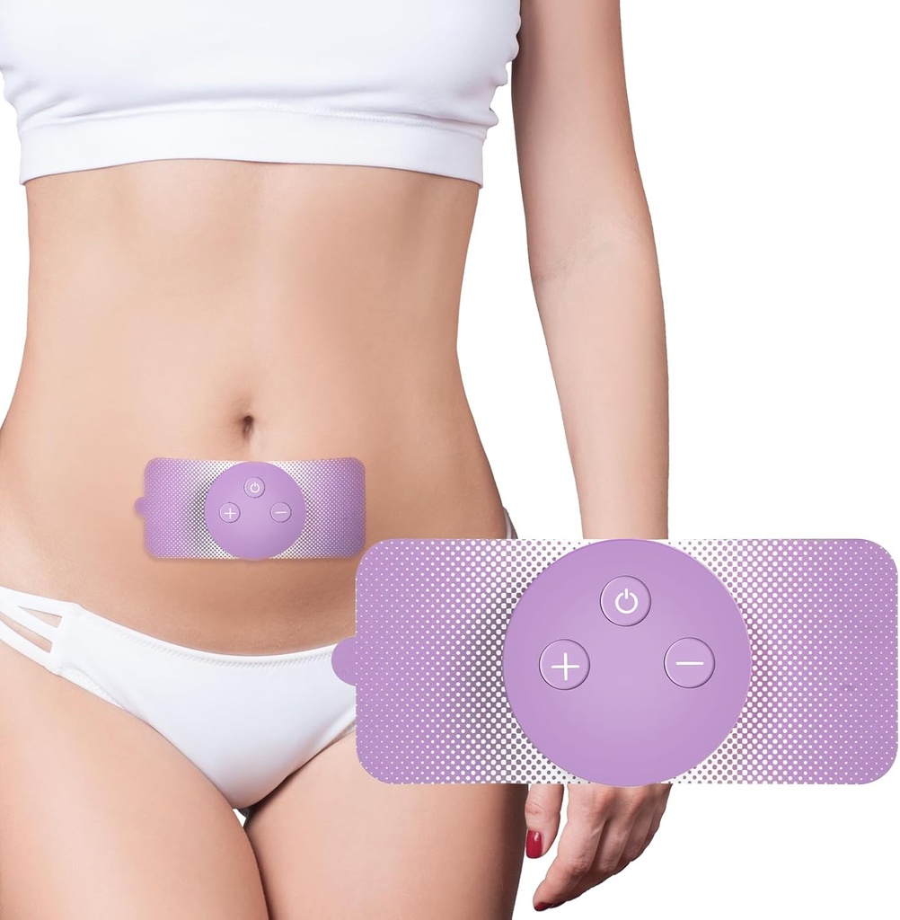 JUSTWILL Bezdrátové přenosné období Křeče bolest Simulátor s 3 Modes 30 Intensity Dobíjecí TENS Jednotka pro menstruační křeče Relief domácí lékařské zařízení, Dárek pro ženy Žena Přítelkyně Dívka