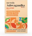 Ashwagandha Oral Strips 100 mg KSM 66 Ashwagandha, L- Theanine, Melatonin, Vitamin D3 a hořčík, Vegan Strip pro muže a ženy, Sugar- Free, Non- GMO, 30 Oral Strips (Berry)